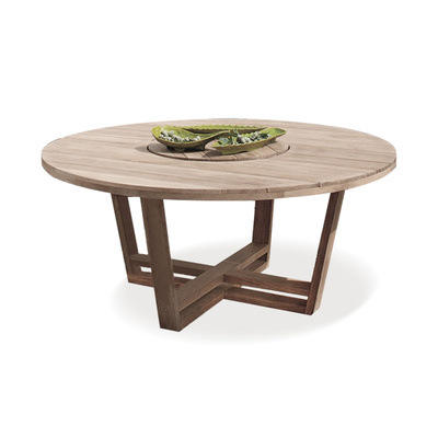 Table à manger ronde de 1,2 m (teck importé)