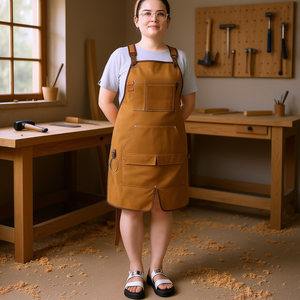 Delantal de Lona Encerada Resistente DB, Delantal Impermeable para Trabajos de Carpintería - Product Image 2