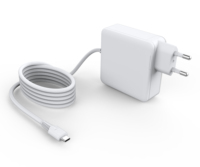 Chargeur USB-C GaN 140W avec câble fixe, adaptateur AC-DC compatible avec les smartphones/ordinateurs portables/appareils numériques, prise AU EU US UK