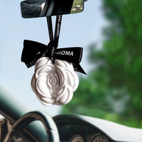 Suspendu 3D Fleur Parfumée Plâtre Arôme Parfum Gypse Maison/Armoire/Voiture Pendentif Suspendu Diffuseur D'huiles Essentielles