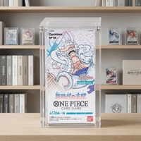 Boîte de présentation magnétique en acrylique pour boosters de cartes japonaises One Piece TCG, compatible avec OP01 à OP13 OP04, étui de protection Kingdom of Intrigue