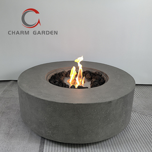 <span class=keywords><strong>Inno</strong></span> fuoco acciaio inox e GFRC all'aperto bioetanolo camino rotondo manuale bruciatore tavolo fuoco - Product Image 2