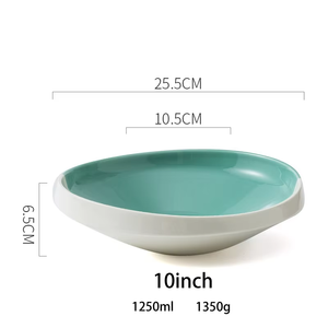 Vajilla de porcelana de lujo de alta calidad de estilo nórdico, platos de cerámica para servir cenas, plato de postre para Hotel y restaurante - Product Image 5