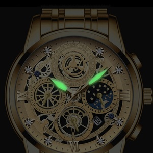 Reloj de Pulsera BINBOND 4010 de Cuarzo para Hombre, Diseño Casual y Elegante, Correa de Acero Inoxidable, Esfera Luminosa, Resistente al Agua 30M, para Negocios - Product Image 3