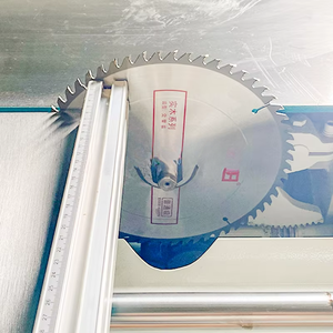 Scie circulaire inclinable avec table coulissante et plateau inclinable pour la coupe du bois - Product Image 6