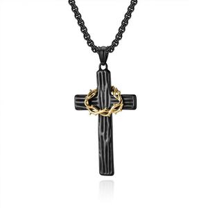 Collar de Espinas para Hombre, Moderno 2026, Hipoalergénico, de Acero Inoxidable 316L con Baño de Oro PVD de 18k - Product Image 6