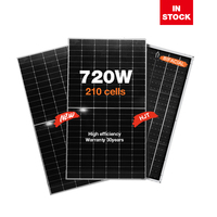 Panneaux solaires monocristallins bifaciaux Amiba HES16RT 720W à tuiles pour l'installation de modules photovoltaïques BIPV N-Type HBC MWT