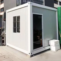 Maison conteneur modulaire préfabriquée détachable de 20 pieds, 2 chambres, étanche, mobile, portable, avec bureau, salle de bain, style villa et magasin moderne