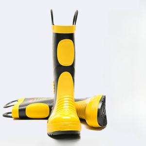 รองเท้าบูทยางดับเพลิงกันน้ำ ป้องกันการเจาะทะลุ ปลายเหล็ก ป้องกันอันตรายจากไฟ จากโรงงานโดยตรง - Product Image 6