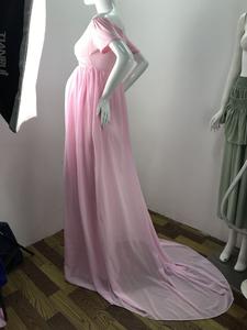 2022 nuevo vestido de embarazo de maternidad de algodón mercerizado de alta calidad de estilo caliente para sesión de fotos ropa embarazada Maternidad - Product Image 3