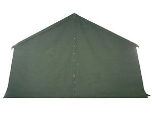 Carpa de Lona Personalizada para Acampar, Grande, Impermeable, para 10-20 Personas, Color Verde, con Postes de Acero Metálico - Product Image 3