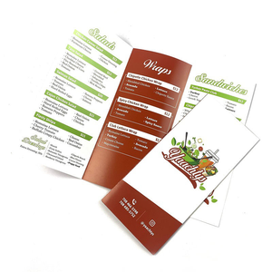 Carpeta de Menú de Papel Artístico Impresa Personalizada Más Vendida para Restaurantes Occidentales, Cafeterías, Diseño de <span class=keywords><strong>Libro</strong></span> de Menú de Bebidas - Product Image 2