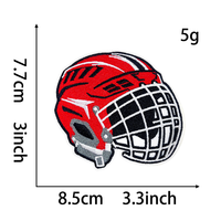 En gros, écussons thermocollants brodés 3D de hockey sur glace, thème sportif varié, pour vestes, maillots, sacs à dos et artisanat DIY