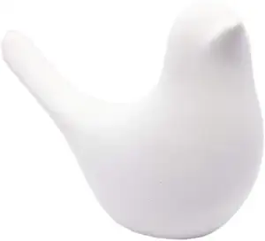 Groothandel Witte Keramische Vogel Standbeeld Beeldje Porselein Vogels Woondecoratie