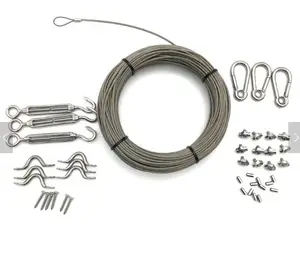 2.0mm String Light Hanging Widget Stainless Wire Rope Kit for Halloween
