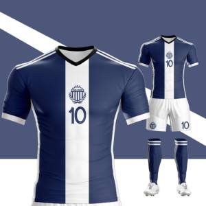 定制批发高品质足球服队服热转印100%涤纶足球服套装男士足球服 - Product Image 4