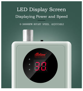 <span class=keywords><strong>2022</strong></span> Perceuse à ongles sans fil rechargeable 30000 tr/min nouveau modèle avec matière plastique US Plug - Product Image 3