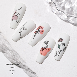 Papel de Transferencia para Uñas AS de 15 ml, Esmalte de Gel, Secado Rápido con Luz LED UV, Pegamento para Calcomanías de Estrellas, Gel de Estampado para Arte de Uñas - Product Image 3