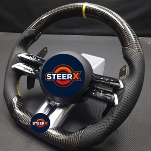 <span class=keywords><strong>Volante</strong></span> de Fibra de Carbono para <span class=keywords><strong>Mercedes</strong></span> Benz <span class=keywords><strong>AMG</strong></span>, Compatible con los Modelos W117, W176, W177, <span class=keywords><strong>W203</strong></span>, W204, W205, W211, W212, W213, W218, C43, C63, C200, C300 - Product Image 3