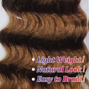 Extensiones de Cabello Sintético al Por Mayor, 22 Pulgadas, 130g, Ondulado Profundo, Estilo Playa, Rizado, Fácil de Instalar - Product Image 4