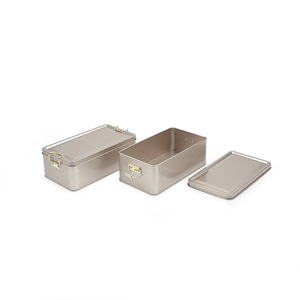 Scatola di Latta per Alimenti 150*60*65mm, Argento, per Torte, Biscotti, Tiramisù, Personalizzabile con Logo, con Chiusura, per Confezionamento Alimentare - Product Image 3