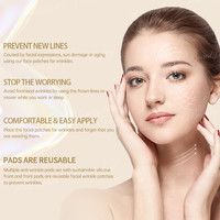 Patchs transparents auto-adhésifs en silicone naturel et organique pour le visage, le cou, le front et les yeux - Anti-rides, anti-âge, cicatrisant