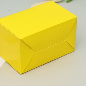 Caja rectangular amarilla para hornear con asa, ecológica, para postres y pasteles, ideal para fiestas de cumpleaños. - Product Image 2