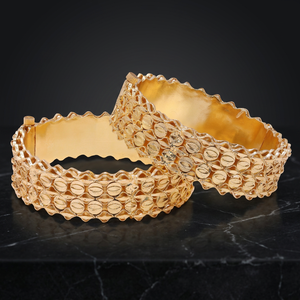 Pulseras y Brazaletes de Lujo de Latón Bañado en Oro al por Mayor, Pulseras y Brazaletes de Moda para Mujer con Baño de Oro Personalizado, Joyería de Oro - Product Image 3