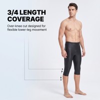 Combinaison de triathlon pour homme en néoprène lisse de 3 mm, pantalon court, anti-UV, pour garder au chaud