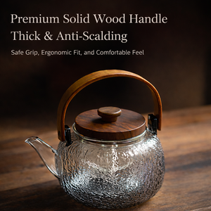 <span class=keywords><strong>Teiera</strong></span> in Vetro <span class=keywords><strong>con</strong></span> Manico, Resistente al Calore, Compatibile <span class=keywords><strong>con</strong></span> Piani Cottura Elettrici, Contenitore in Vetro per Alimenti - Product Image 4