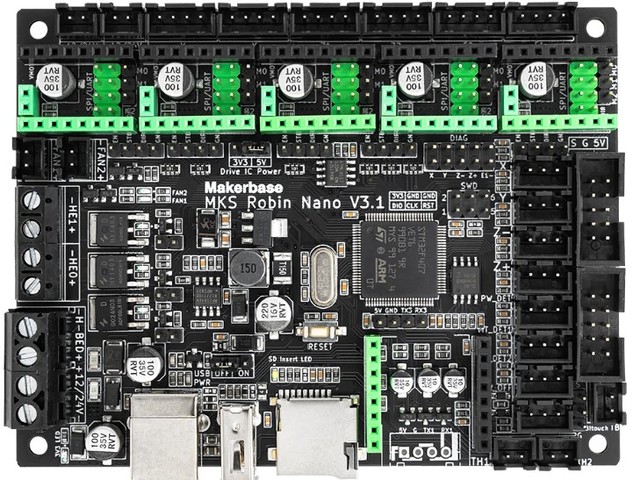 Makerbase MKS Robin Nano V3.1 Eagle 32Bit 168Mhz F407 Control Board 3D Printer Parts with TS-35 V2.0 Touchscreen Printer Parts