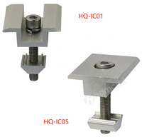 Pince intermédiaire solaire HQ à installation facile pour profil en C – Prix usine – Pince intermédiaire solaire pour profil en C en acier pour système de montage solaire sur rail