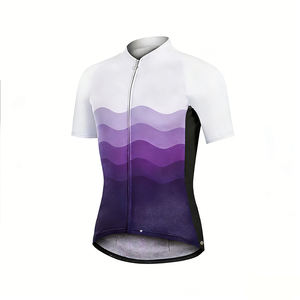 Vêtements de cyclisme légers pour hommes avec blocs de couleur, logo personnalisé, maillot de cyclisme d'été, fabricant de maillots de cyclisme de haute qualité - Product Image 1