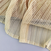 Vente en gros, polyester de haute qualité, multicolore en option, tulle, tissu en maille plissée