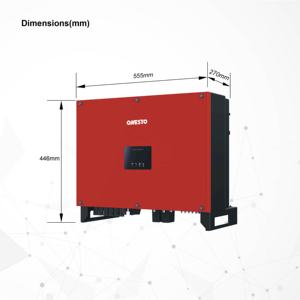 Inversor Solar con certificado TUV, dispositivo de onda sinusoidal pura MPPT Dual, trifásico para Industrial - Product Image 6