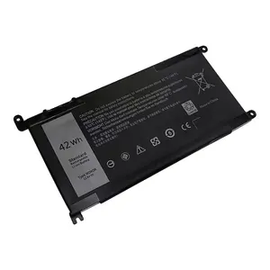 Batteria ricaricabile agli ioni di litio della batteria del computer portatile WDX0R 11.4V 42Wh di vendita calda per Dell Inspiron 13 14 5368 5378 WDXOR 3 crh3 P69G001