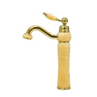 Robinet de lavabo personnalisé avec capteur sans contact en laiton massif à montage sur plan pour salle de bain