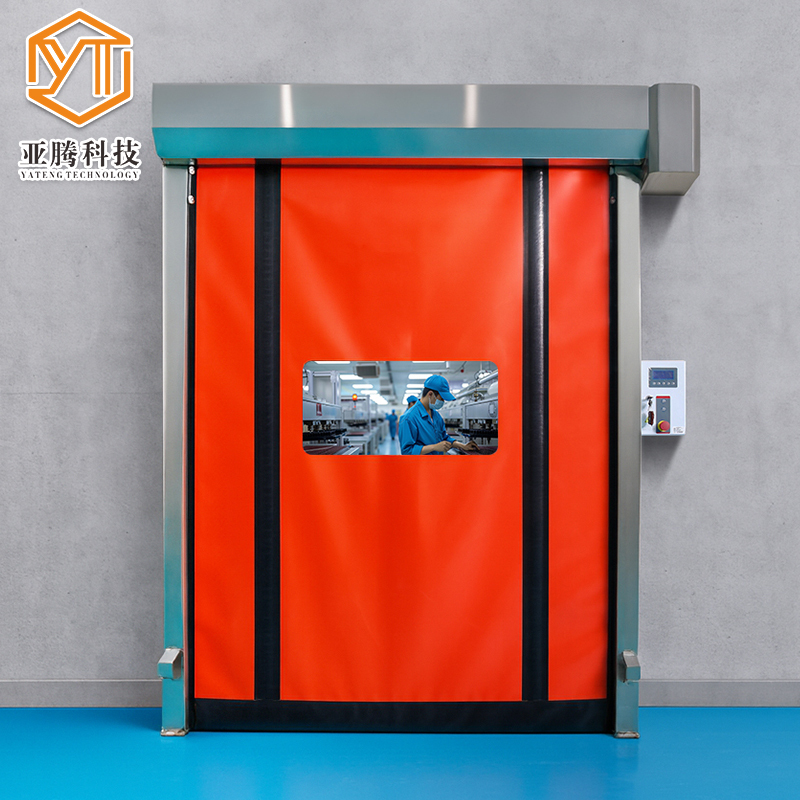 roll up clean room door