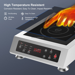 Placa de Inducción Comercial de 3500W, 220V, Portátil, de un Solo Quemador, Multifuncional, <span class=keywords><strong>Estufa</strong></span> Eléctrica - Product Image 3