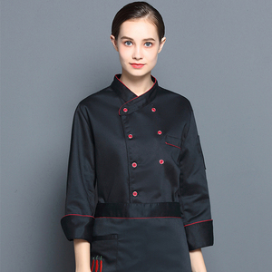 Uniforme <span class=keywords><strong>de</strong></span> chef d'hôtel personnalisé avec logo brodé Manteau <span class=keywords><strong>de</strong></span> <span class=keywords><strong>cuisine</strong></span> <span class=keywords><strong>de</strong></span> restaurant croisé Vêtements <span class=keywords><strong>de</strong></span> <span class=keywords><strong>travail</strong></span> - Product Image 6