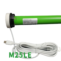 Moteur tubulaire électrique 25 mm avec télécommande Bluetooth, silencieux, intelligent, accessoire pour rail de rideau, idéal pour cuisine et salon modernes