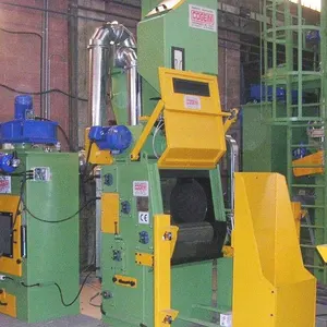 एब्रेटर रोटरी हुक अनुकूलित मेटल स्प्रिंग स्टील रबर ट्रैक शॉट ब्लास्टिंग मशीन