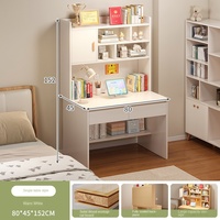 Muebles de Arte de escena, escritorio de computadora, estantería integrada, diseño ecológico de madera maciza Simple moderno para el aprendizaje del dormitorio del estudiante