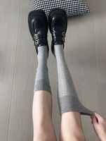 Chaussettes hautes en coton léger WUYANG FACTORY 2026 pour le printemps et l'été, avec revers, pour femmes - PROMOTION EXCEPTIONNELLE