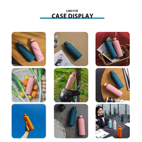 LINGYUE Vente en gros thermos personnalisé coloré à double paroi en acier inoxydable peinture mate sports de plein air petite bouteille d'eau à bouche