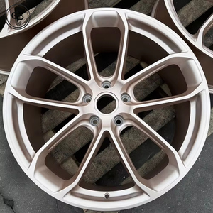 Cerchi Forgiati Personalizzati GPW per <span class=keywords><strong>Porsche</strong></span> 22x12 21x9.5/21x10 5x130 Nero Lucido, Adatti per Macan S GTS Turbo, Ruote per Auto Passeggeri - Product Image 5