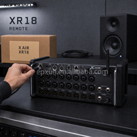Console de mixage numérique professionnelle XR18 à 18 canaux avec 4 processeurs d'effets, DSP 40 bits, gain sharing et mixage automatique pour groupes live, églises et scènes