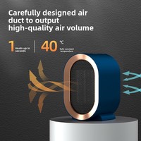 Chauffage PTC haute puissance 1200W avec protection contre la surchauffe, norme européenne, portable pour bureau et chambre, couverture de 11 à 20 m²