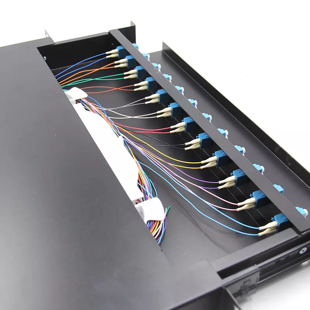 19 Inch ODF Fiber Optic Patch Panel 12 24 48 Ports SC LC Single Mode Fiber Optic Patch Panel
