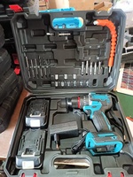 Kit d'outils de perçage à percussion électrique sans fil à batterie au lithium, sans balais, prix d'usine